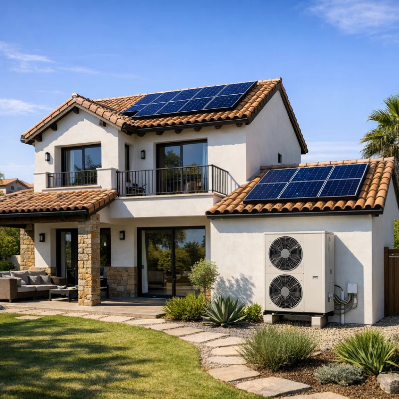 Vivienda en Madrid con aerotermia y placas solares combinadas para máximo ahorro energético con Alesan Soluciones