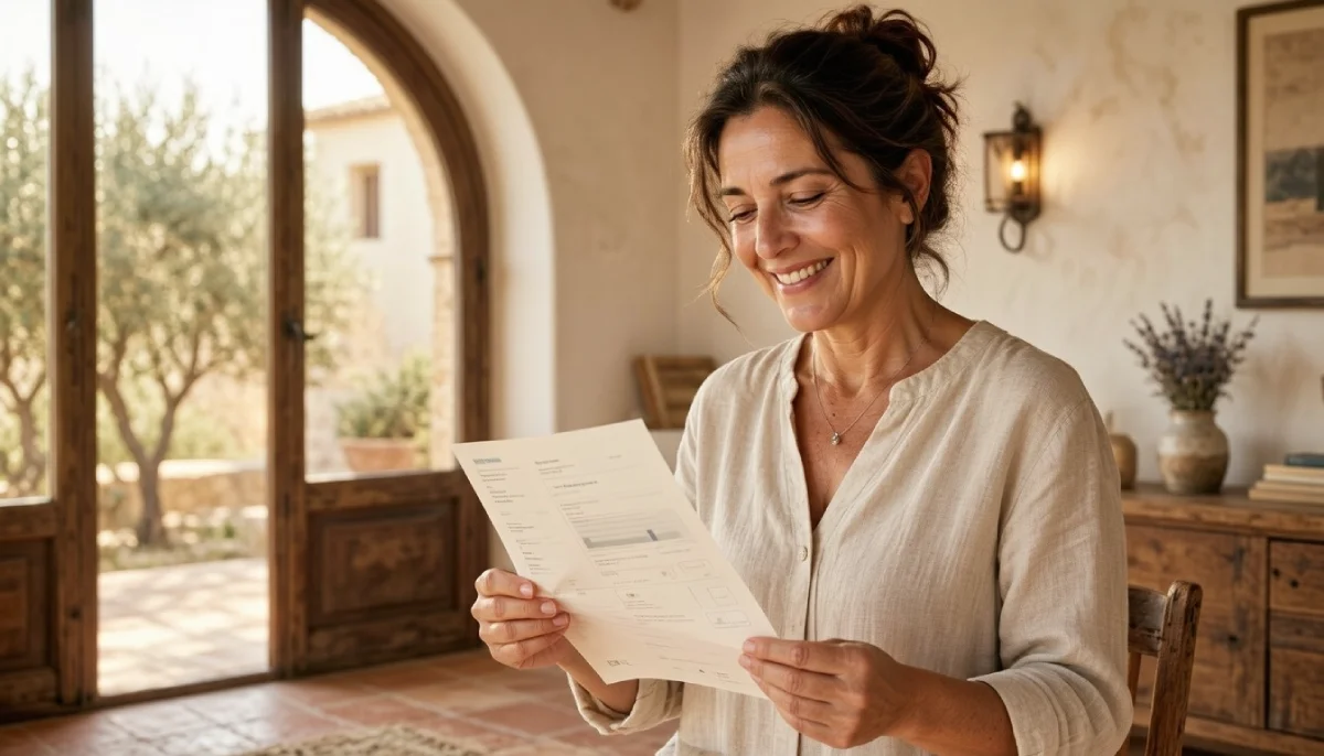 Cliente en Móstoles sonriendo al conocer el ahorro tras cambiar de comercializadora de luz con Alesan Soluciones