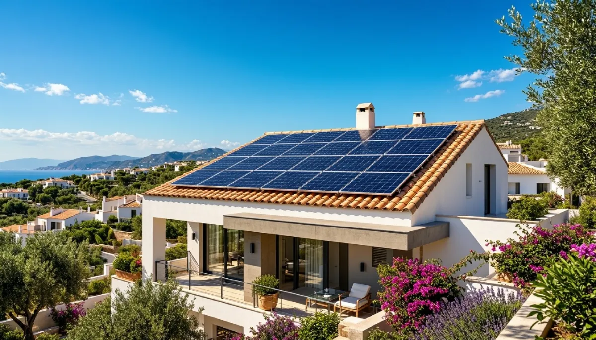 Instalación de placas solares en tejado de vivienda unifamiliar en Móstoles con asesoría de Alesan Soluciones
